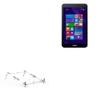 BoxWave Stand and Mount Compatible with ASUS VivoTab 8 - Pocket Aluminum Stand 3-in-1, Portable Multi Angle Viewing Riser - Metallic Silver view 1