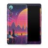 Carbon Fiber Tablet Skin Compatible with BOOX Palma 1 (2023) - Synthwave Fringe - Premium 3M Vinyl Protective Wrap Decal Cover - Easy to Apply | Crafted in The USA by MightySkins view 1
