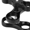 Butterfly Diving Light Clamp, Ball Diving Light Clip Aluminium Alloy Underwater Ball Clamp Mount Easy to Use for view 2