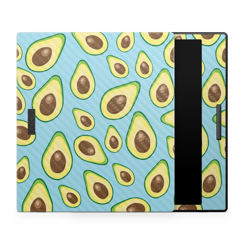 Carbon Fiber Tablet Skin Compatible with BOOX Go Color 7 (2024) - Blue Avocados - Premium 3M Vinyl Protective Wrap Decal Cover - Easy to Apply | Crafted in The USA by MightySkins