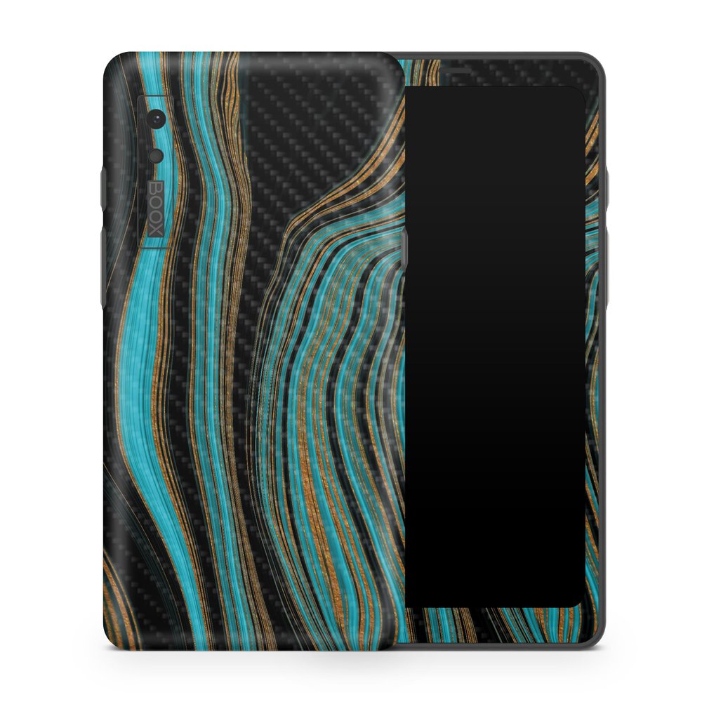 Carbon Fiber Tablet Skin Compatible with BOOX Palma 1 (2023) - Blue Canyon - Premium 3M Vinyl Protective Wrap Decal Cover - Easy to Apply | Crafted in The USA by MightySkins