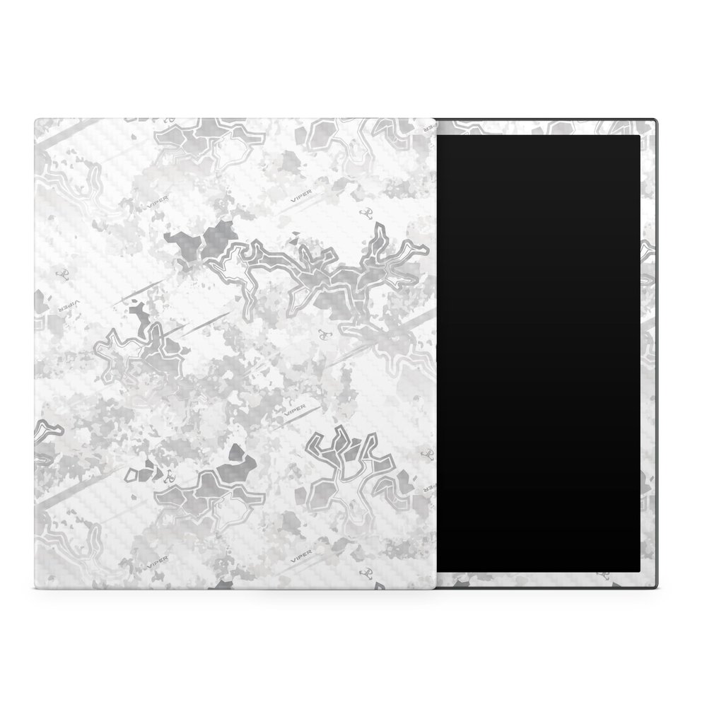 Carbon Fiber Tablet Skin Compatible with BOOX Note Air3 C (2023) - Viper Snow - Premium 3M Vinyl Protective Wrap Decal Cover - Easy to Apply | Crafted in The USA by MightySkins