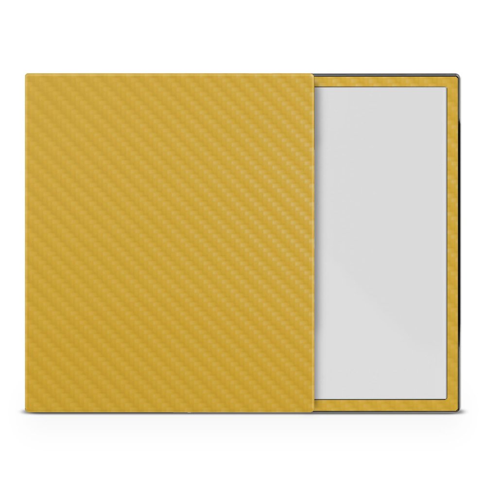 Carbon Fiber Tablet Skin Compatible with BOOX Note Air4 C (2024) - Solid Marigold - Premium 3M Vinyl Protective Wrap Decal Cover - Easy to Apply | Crafted in The USA by MightySkins