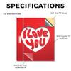 Carbon Fiber Tablet Skin Compatible with BOOX Go Color 7 (2024) - I Love You - Premium 3M Vinyl Protective Wrap Decal Cover - Easy to Apply | Crafted in The USA by MightySkins view 2