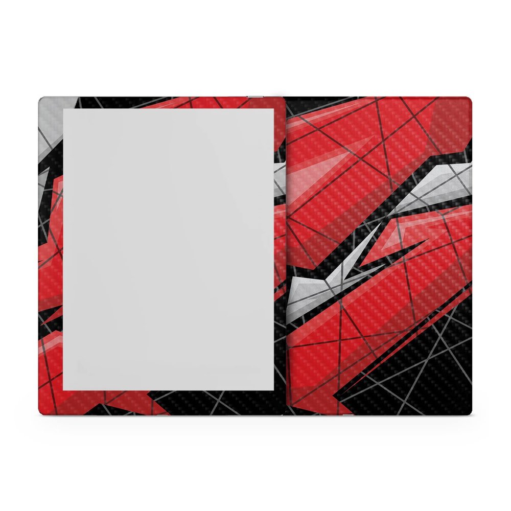 Carbon Fiber Tablet Skin Compatible with BOOX Go 10.3 (2024) - Polygon Grunge - Premium 3M Vinyl Protective Wrap Decal Cover - Easy to Apply | Crafted in The USA by MightySkins