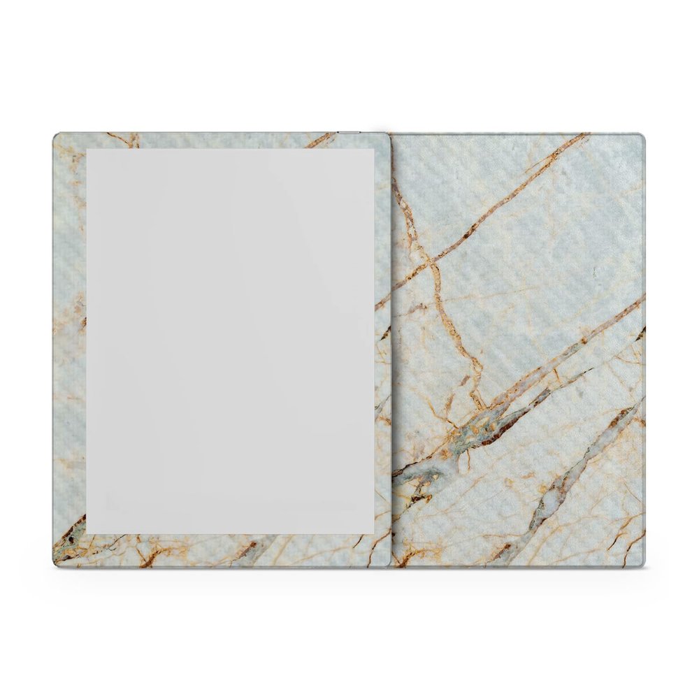 Carbon Fiber Tablet Skin Compatible with BOOX Go 10.3 (2024) - Antique Marble - Premium 3M Vinyl Protective Wrap Decal Cover - Easy to Apply | Crafted in The USA by MightySkins