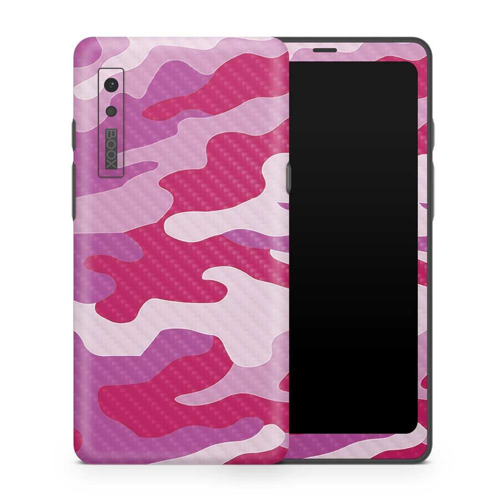 Carbon Fiber Tablet Skin Compatible with BOOX Palma 1 (2023) - Pink Camo - Premium 3M Vinyl Protective Wrap Decal Cover - Easy to Apply | Crafted in The USA by MightySkins