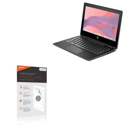 BoxWave Screen Protector Compatible with HP Fortis G1m Chromebook (11.6 in) - ClearTouch Anti-Glare (2-Pack), Anti-Fingerprint Matte Film Skin