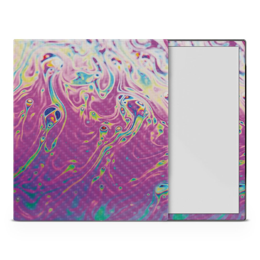 Carbon Fiber Tablet Skin Compatible with BOOX Note Air4 C (2024) - Magenta Wash - Premium 3M Vinyl Protective Wrap Decal Cover - Easy to Apply | Crafted in The USA by MightySkins