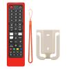 (1+1+1 Pack) Replacement Remote Control Fit Samsung TV No Setup with Red Soft Protective Silicone Cover & Mount Holder Compatible with Samsung LCD LED HDTV 3D Smart TVs Models view 1