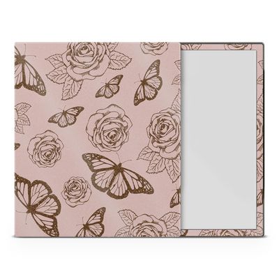 Glossy Glitter Tablet Skin Compatible with BOOX Note Air4 C (2024) - Butterfly Garden - Premium 3M Vinyl Protective Wrap Decal Cover - Easy to Apply | Crafted in The USA by MightySkins