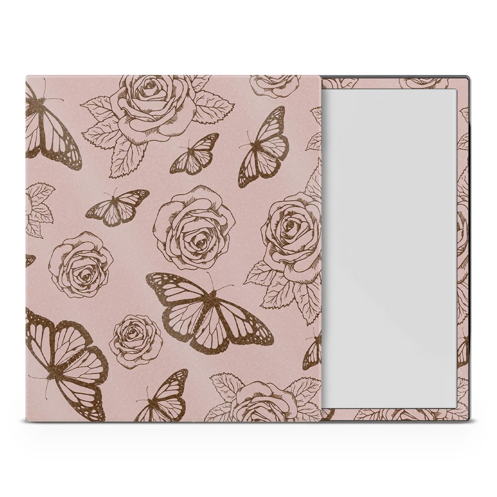 Glossy Glitter Tablet Skin Compatible with BOOX Note Air4 C (2024) - Butterfly Garden - Premium 3M Vinyl Protective Wrap Decal Cover - Easy to Apply | Crafted in The USA by MightySkins