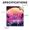 Carbon Fiber Tablet Skin Compatible with BOOX Note Air3 C (2023) - Synthwave Starship - Premium 3M Vinyl Protective Wrap Decal Cover - Easy to Apply | Crafted in The USA by MightySkins view 2