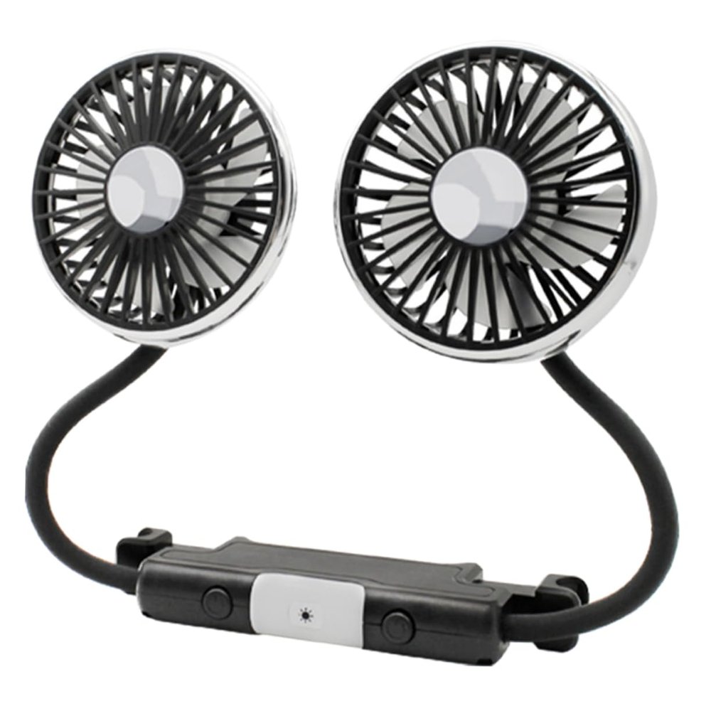 DIYEAH Portable Car Fan USB Powered Cooling Fan for Back Seat Low Noise Design for Travel and Outdoor Activities