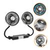 DIYEAH Portable Car Fan USB Powered Cooling Fan for Back Seat Low Noise Design for Travel and Outdoor Activities view 2