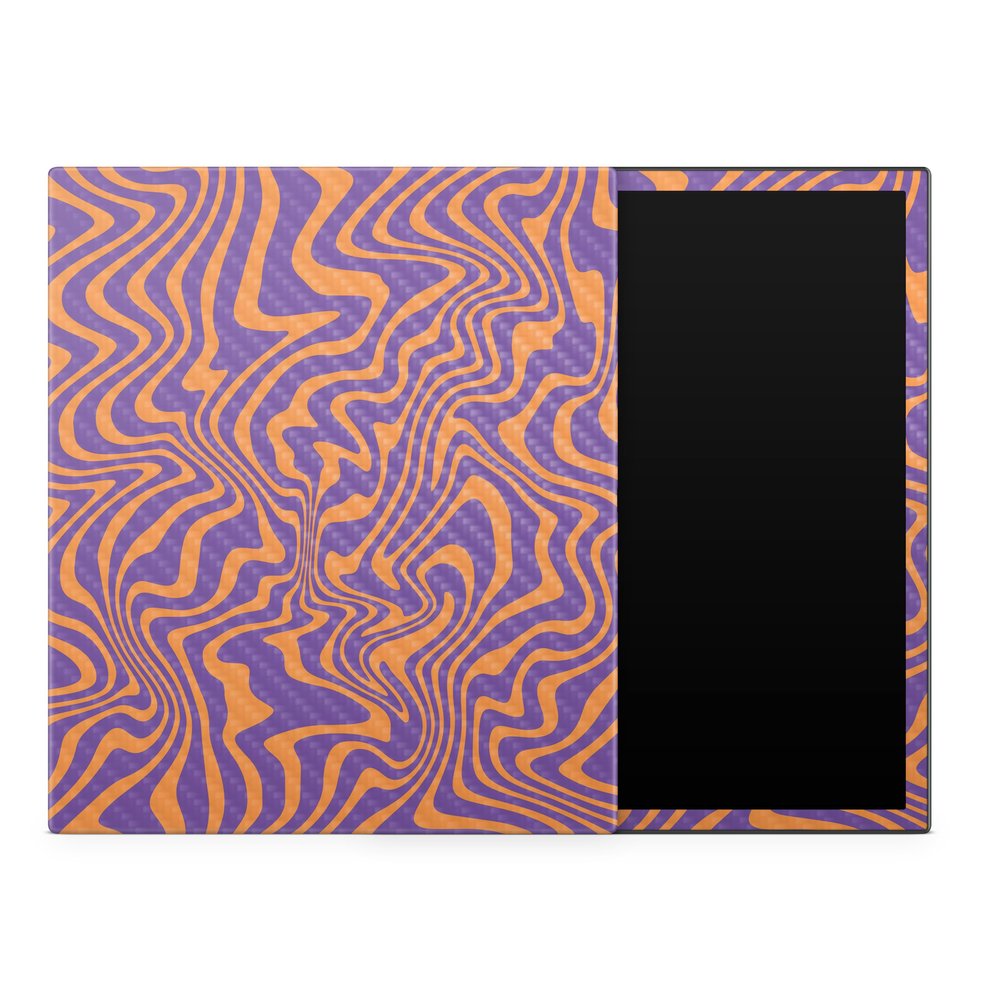 Carbon Fiber Tablet Skin Compatible with BOOX Note Air3 C (2023) - Jitter Zebra - Premium 3M Vinyl Protective Wrap Decal Cover - Easy to Apply | Crafted in The USA by MightySkins