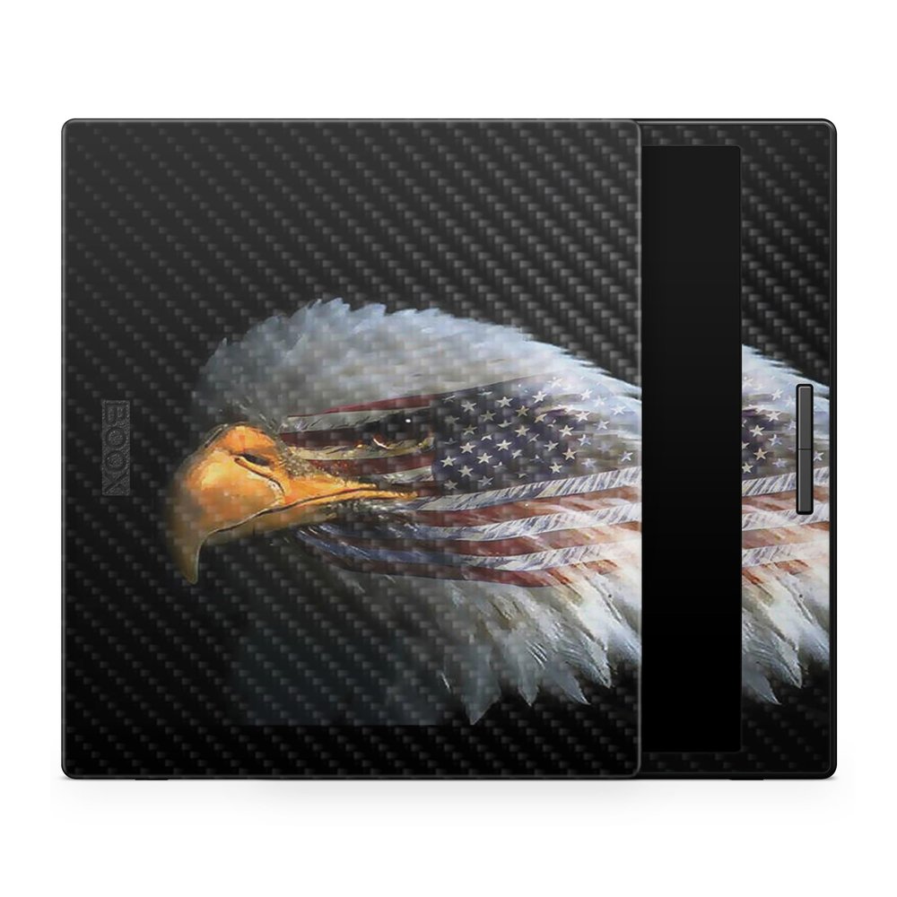 Carbon Fiber Tablet Skin Compatible with BOOX Go Color 7 (2024) - Eagle Eye - Premium 3M Vinyl Protective Wrap Decal Cover - Easy to Apply | Crafted in The USA by MightySkins