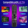 (1+1 Pack) Universal Replacement Voice Magic Remote Control Fit LG TV with Pointer Function & Blue Glowing Soft Protective Silicone Cover Compatible with LG OLED 3D TVs All Models 2019-2024 view 2
