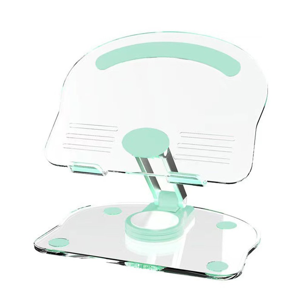Mtlavishness Tablet Stand Holder 360 Degree Rotating Liftable Folding Acrylic Transparent Desktop Tablet Holder Ideal for Home Office Use Made of Excellent Acrylic Material with (Green)