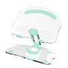 Mtlavishness Tablet Stand Holder 360 Degree Rotating Liftable Folding Acrylic Transparent Desktop Tablet Holder Ideal for Home Office Use Made of Excellent Acrylic Material with (Green) view 4