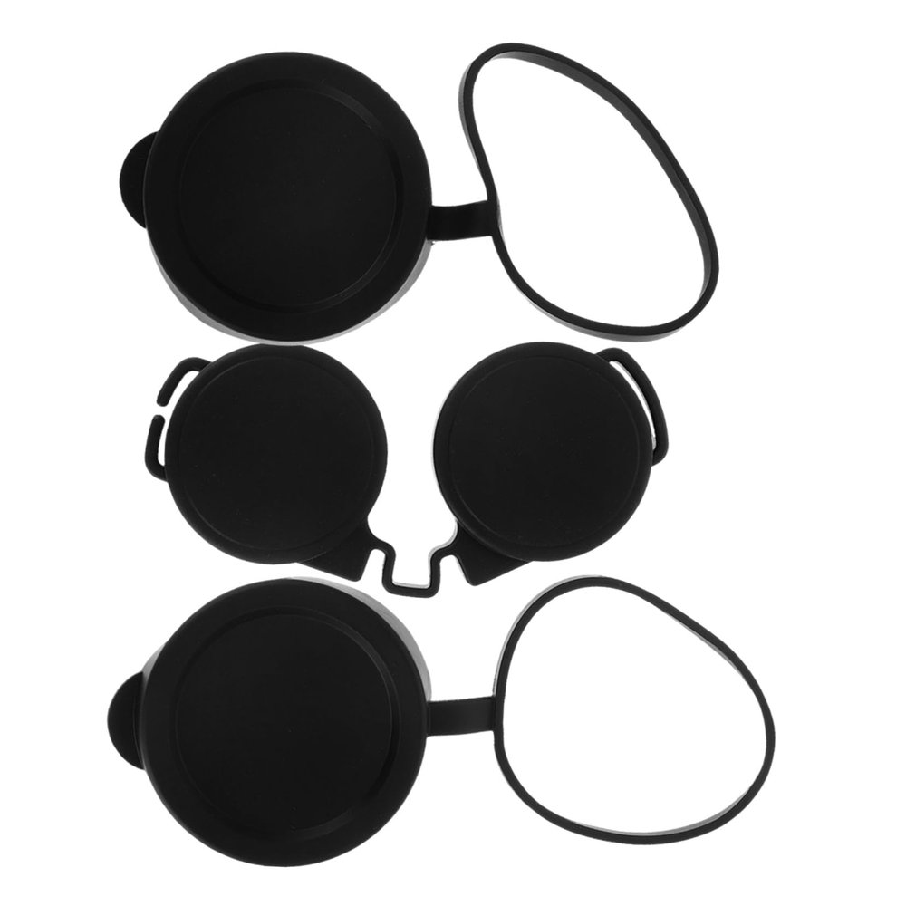 CVUTOVO 3pcs Rubber Binocular Caps Set Telescopic Lens Cover Eyepiece Guard for Hunting