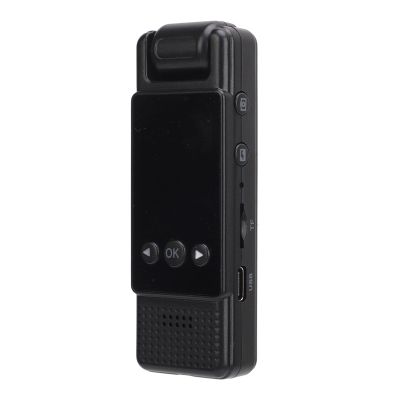 Yunseity 1080P HD Body Camera, IR Night Vision Wearable Video Recorder with Clip, 180 Rotating Lens & 180 Wide Angle, Loop Record Body Worn Camera for Outdoor Sports Cycling Travels