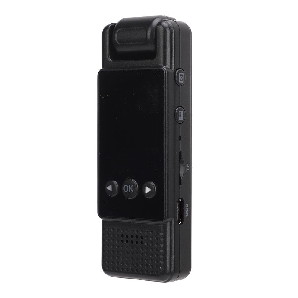 Yunseity 1080P HD Body Camera, IR Night Vision Wearable Video Recorder with Clip, 180 Rotating Lens & 180 Wide Angle, Loop Record Body Worn Camera for Outdoor Sports Cycling Travels