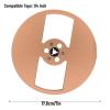 CHEOTIME Empty Tape Reel, 7 Inch Aluminum Alloy Open Reel Sound Tape Empty Reel with 2 Holes for 1/4 Inch Reel to Reel Tape Players Recording Deck (Golden) view 2
