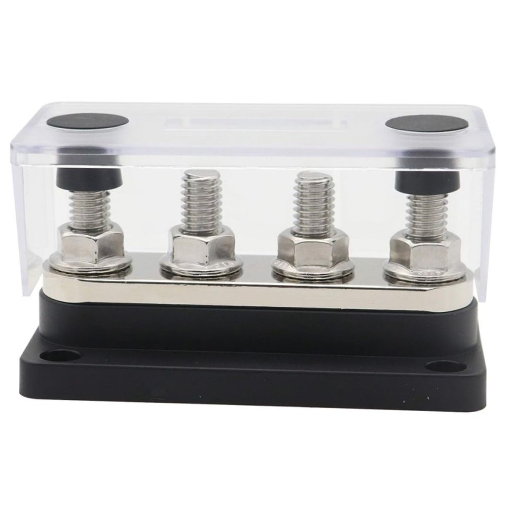 LIFKOME 300A Terminal Bus Bar Block for Automotive and Marine Copper Distribution Terminal Strip Cover for Car Wiring Upgrades and Accessories