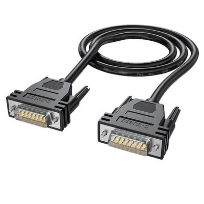 YWZBQL Wen ST 5M DB15 Male to Male Cable Cord Black M/M Cable 26AWG Copper D-SUB15PIN Connector 20feet /6M Computer Cables & Connectors(1m,Male to Male)