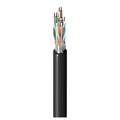 2413FS 010Z1000 CAT6+ 23/4 Solid BC Enhanced Premise Horizontal Cable, F/UTP Foil Shielded, Plenum-CMP, 1000' ReelTuff Box, Black