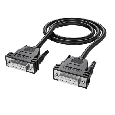 YWZBQL Wen ST 5M DB15 Male to Male Cable Cord Black M/M Cable 26AWG Copper D-SUB15PIN Connector 20feet /6M Computer Cables & Connectors(10M,Female to Female)
