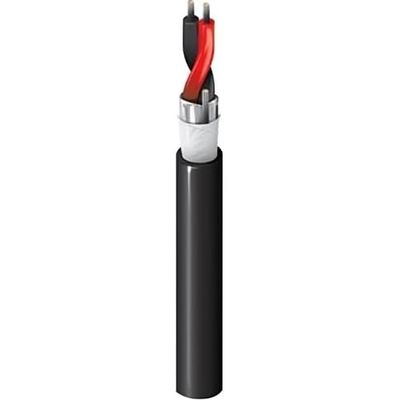 5500F1 0101000 22/2 Stranded TC Water-Blocked Security and Audio Cable, Shielded, CM, Black