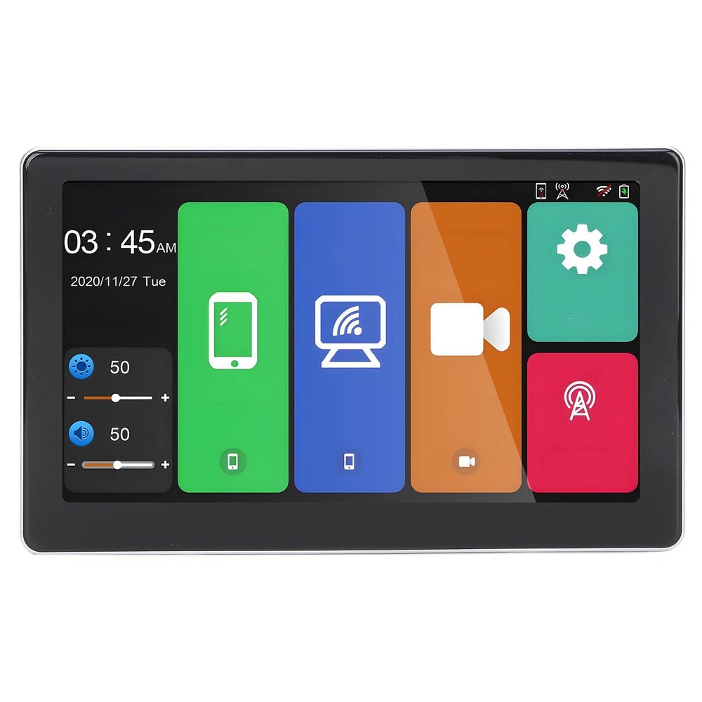7in 4K Dash Cam, Dual Lens with Mobile APP Control, Parking Monitor G Sensor, and Intelligent Voice Control, for Car Truck. (T20)