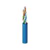 1585A D15Z1000 CAT5e Plenum Cable, 24/4 Solid BC, Unshielded, UTP, CMP, 1000' (304.8m), Blue