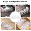 CONGARTENO Cord Management Box Cable Organizer with Compartments Desktop Cord Holder for Tidy Storage Prevents Cable Tangling for Home Office Use view 3