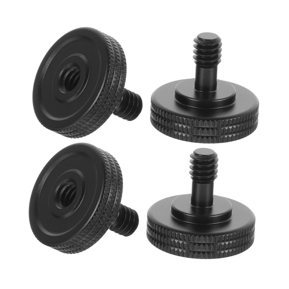 Vaguelly 4Pcs Thumb Screws for Camera Mounting Plates Durable Adapter for Tripod Bracket Flash Brackets Easy to Install Remove Compatible with