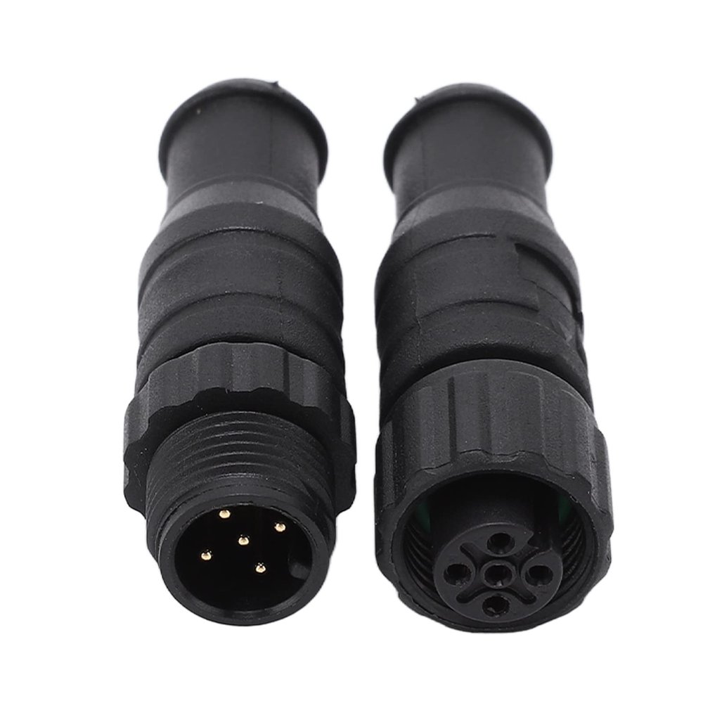 2PCS Marine for NMEA 2000 Terminators Male Female 5 Pin IP67 Waterproofing for Lowrance Networks, Kit for Male Female Termination