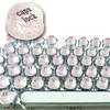128 Pcs Keyboard Keys Gap Expander for Long Nails Typing and Gaming, Full Self-Adhesive Symbolic and Alphanumeric Silicone Keys for Keyboards and Laptops (Cylinder-Pink) view 1