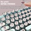 128 Pcs Keyboard Keys Gap Expander for Long Nails Typing and Gaming, Full Self-Adhesive Symbolic and Alphanumeric Silicone Keys for Keyboards and Laptops (Cylinder-Pink) view 3