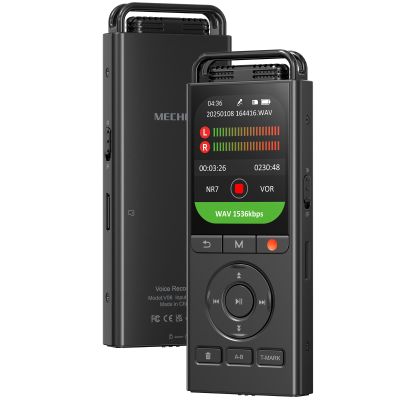 144GB Digital Voice Recorder with Playback: Voice Activated Recorder for Lectures Meetings Interviews - MECHEN 3072Kbps Dictaphone Recording Device Tape Recorder Portable Mini, Audio Recorder with MP3