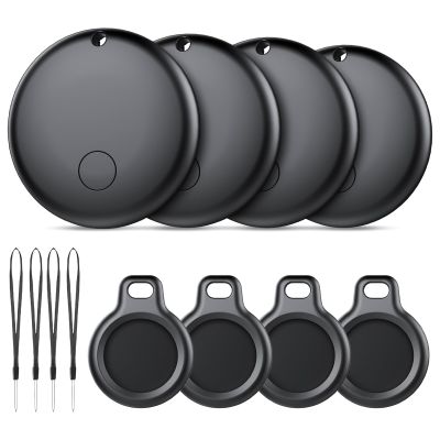 Android Air Tracker 4 Pack, Bluetooth Tracker Tags, Work with Google Find My Device App (Android Only), Smart Tags for Luggage, Wallet, Vehicles, Keys (Not for iOS)