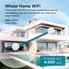 DBIT AX3000 WiFi 6 Mesh Wi-Fi System | 4,500 Sq Ft Coverage & 150 Devices | Dual-Band, Seamless Roaming, Parental Controls | Replaces Wireless Router and Extender | 2 Gigabit Ports Per Unit (2-Pack) view 3
