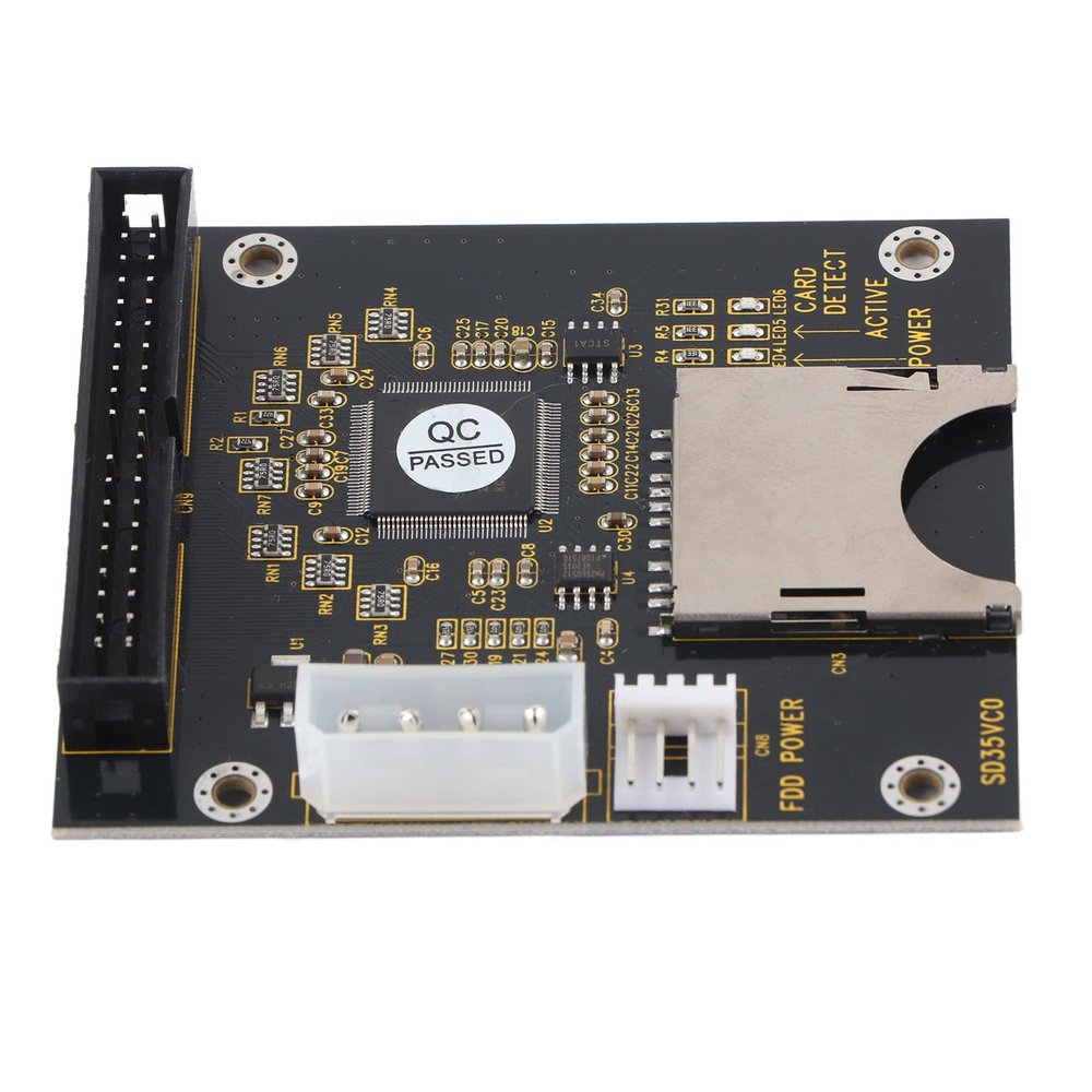 Acouto IDE SD Adapter to Card SD 3.5in IDE SDSDHCSDXCMMC Memory Card to 40Pin Male Adapter - Interface for Data Transfer and Backup on Older Devices Compatible with