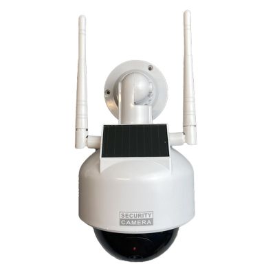 Dome Simulation Fake Security CCTV Camera Simulation Monitors with LED Blinking Light Outdoor Indoor