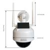 Dome Simulation Fake Security CCTV Camera Simulation Monitors with LED Blinking Light Outdoor Indoor view 4