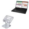 BoxWave Stand and Mount Compatible with Fujitsu LifeBook E5 (14) - Executive VersaView Laptop Stand, Ergonomic Adjustable Viewing Angle Metallic Riser - Metallic Silver view 1