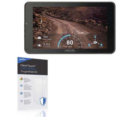 BoxWave Screen Protector Compatible with Magellan RoadMate RC9485T-LMB - ClearTouch Crystal ToughShield 9H (2-Pack), Clear 9H Tough Flexible Film Screen Protector