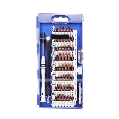 60 In 1 Precision Screwdriver Tool Kit Screwdriver Set for Cell Phone Tablet Compact Repair Maintenance With Case(Blue)