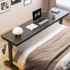 Adjustable Height Bed Desk with Wheels, Home overbed Table for Laptop, Mobile Hospital Rolling Bed Table, Over The Bed Working Table, Bedroom overbed Table. view 1